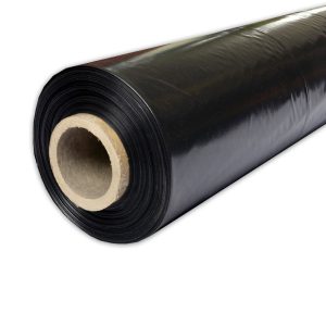 П/э пленка чёрная 120 мкм, размер 3х100м