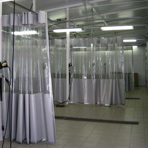 Штора для автомойки с прозрачной вставкой, размер 2х3м